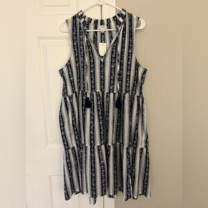 J.Crew Factory Women’s Tiered Beach Mini Dress (Size L)